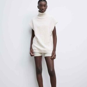Zara High collar vest